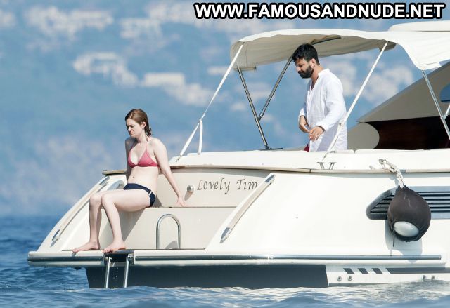 Bonnie Wright Yacht Bikini Horny Showing Tits Female Actress